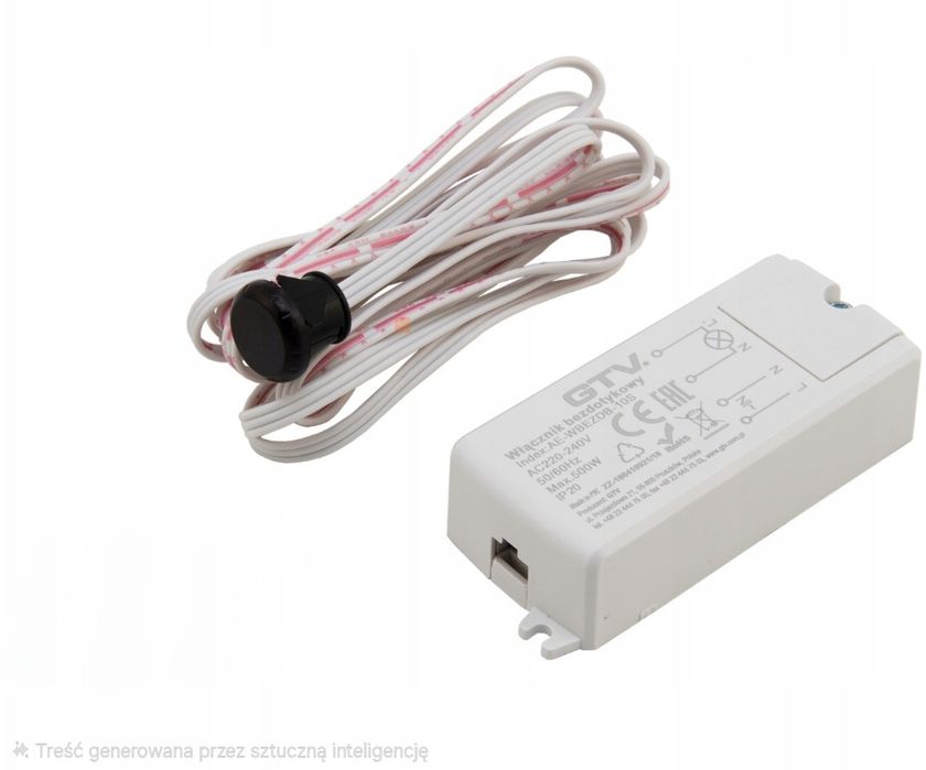 Włącznik bezdotykowy do drzwi szafy 230v do led gtv AE-WBEZDB-10S
