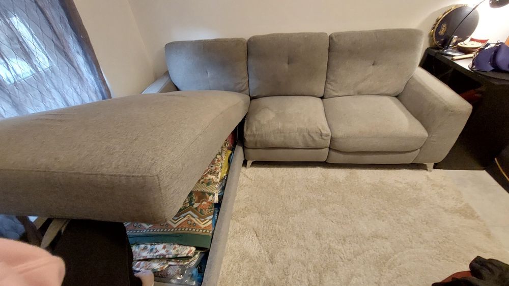 Sofá chaise longue Conforama