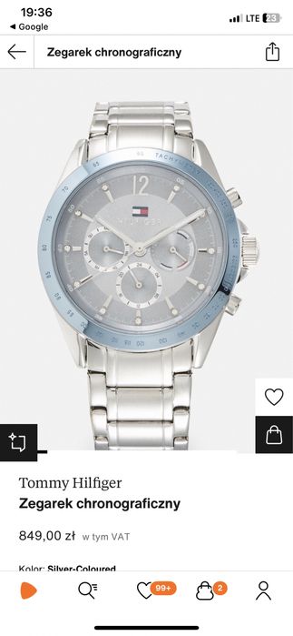 Tommy Hilfiger zegarek chronograficzny