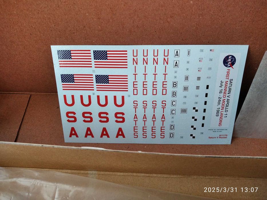 Kit Modelismo 1/144 - Airfix Apollo Saturn V "40th Anniv. 1969 to 2009