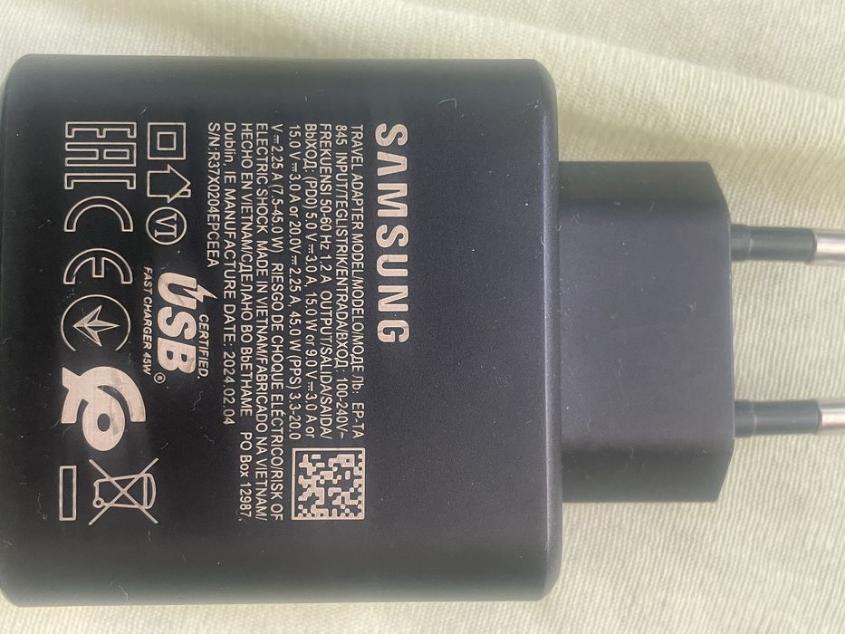 Ładowarka Samsung 45w Oryginalny adapter Box