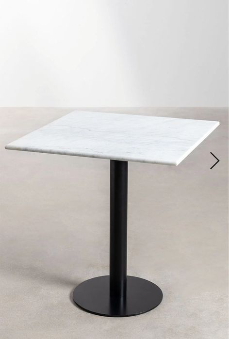 Mesa de bar quadrada em mármore Rocher