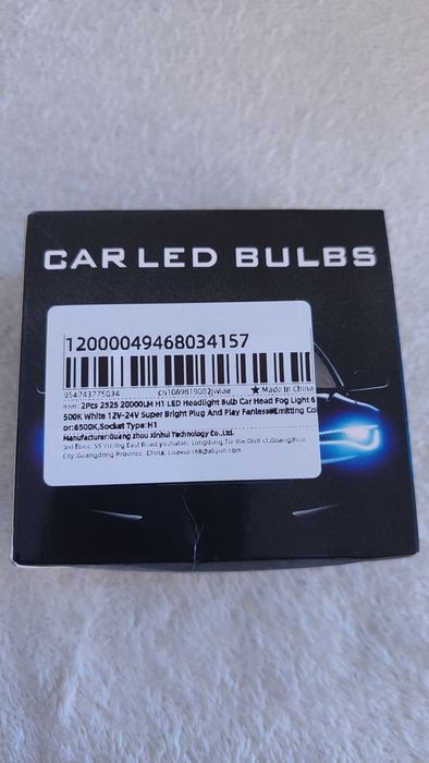 Lâmpadas LED H1 para faróis ou faróis de nevoeiro.