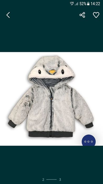 kurtka bluza pingwin mila roz 50 noworodek wcześniak