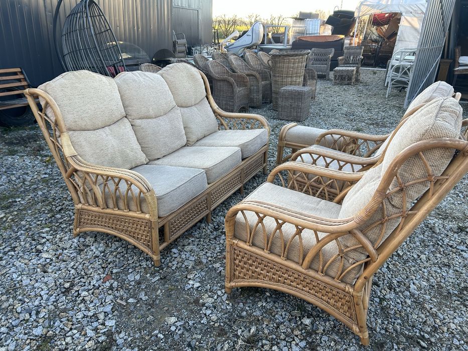 Komplety ratanowe zestawy fotele kanapy