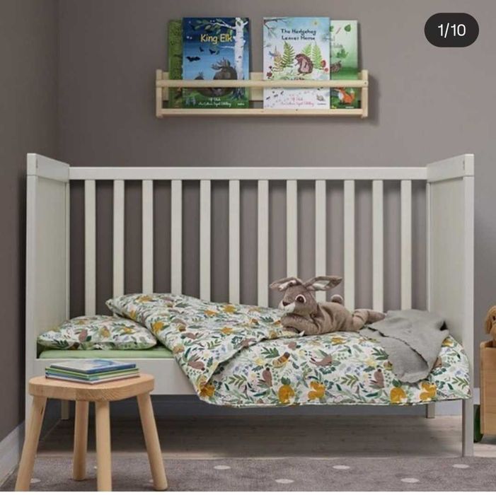 ІКЕА Комплект постільної білизни для дитячого ліжечка TROLLDOM