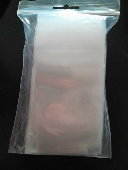 100 bolsas c/ fecho zip