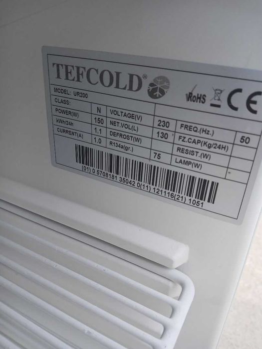 Lodówka podblatowa TEFCOLD UR200