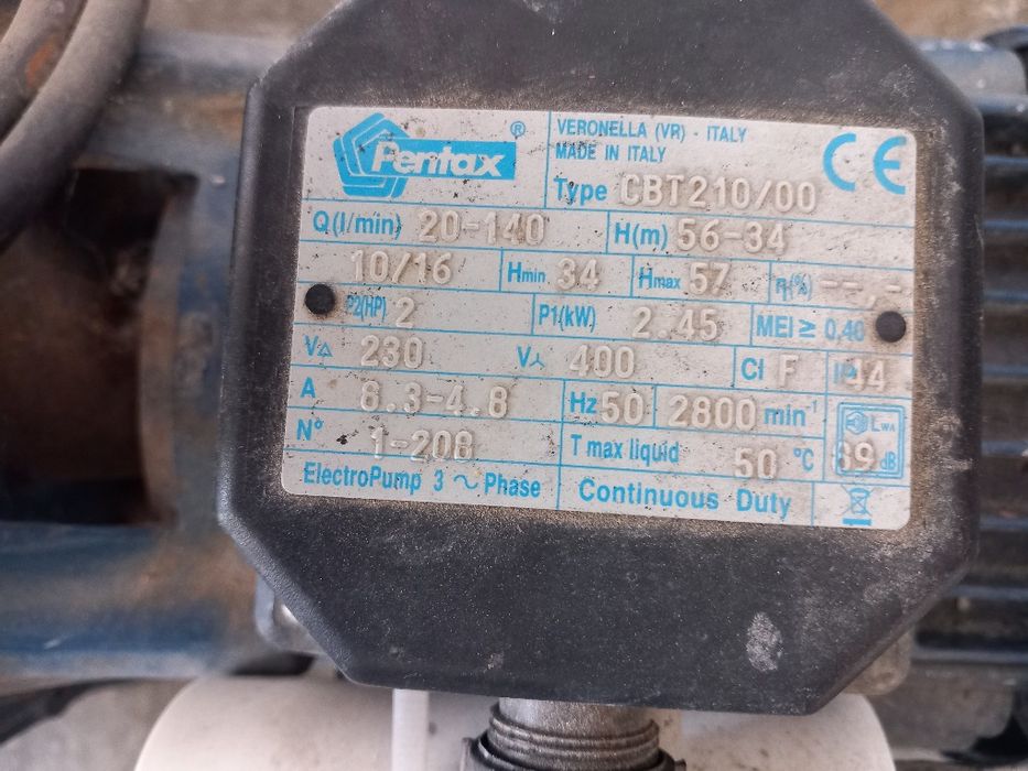 Bomba de tirar  água  1 polegada