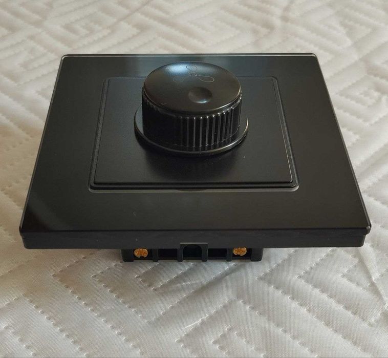 Регулятор обертів Premium димер вентилятора Glass black