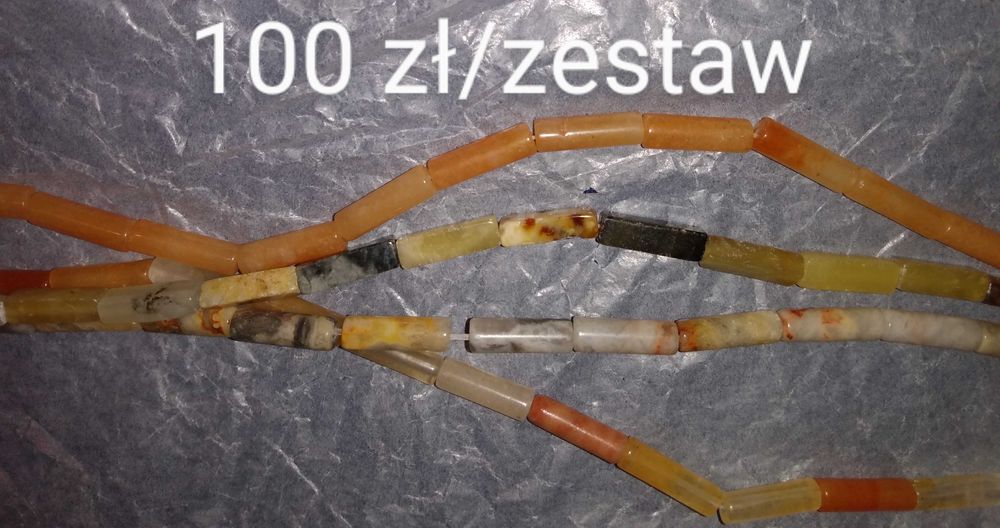 Korale, kamienie naturalne, zestawy do tworzenia biżuterii