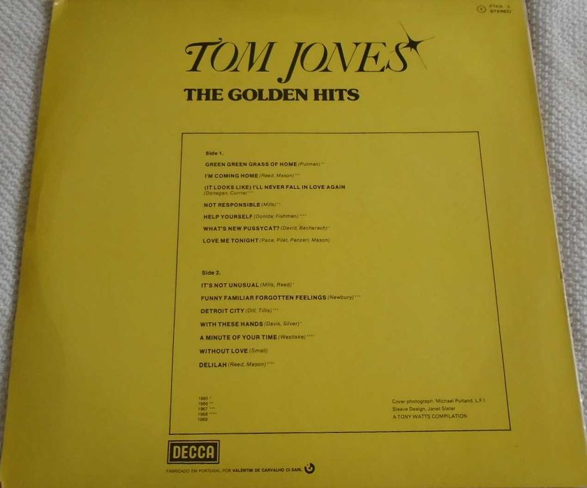 Vinil – Tom Jones. Em bom estado