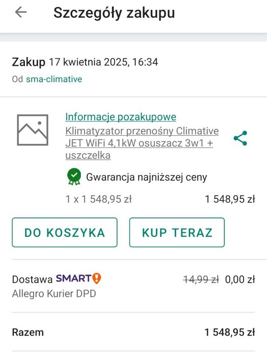 Klimatyzator przenośny