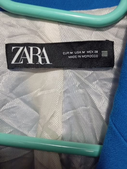 Яскраво синій піджак, блейзер Zara розмір M