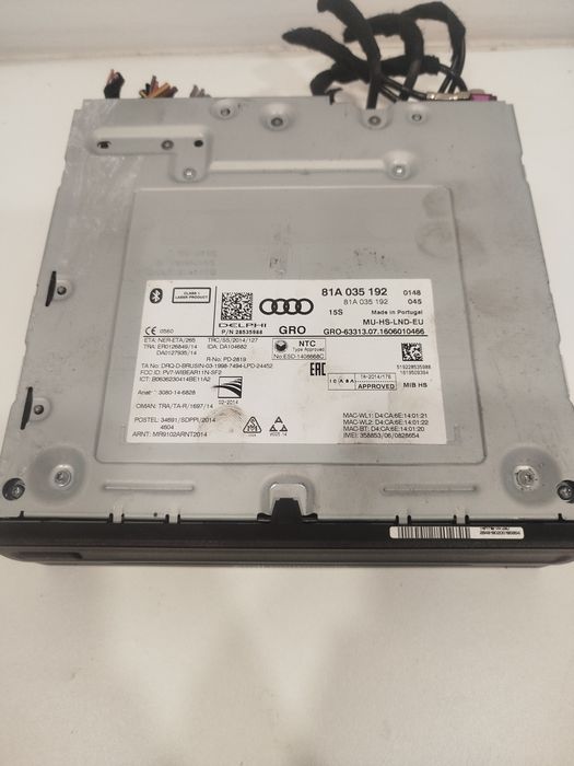 Rádio / Auto Rádio Audi A3 S3 8V