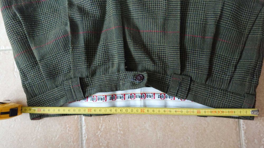 Spodnie na kańcik w krate 170