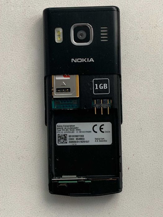 Nokia 6500c + Дополнительный аккумулятор