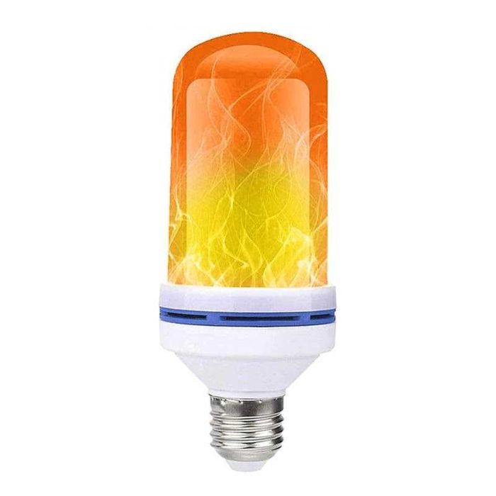 Lampada LED Simulação Chama Fogo Cintilação Decoração halloween NOVO