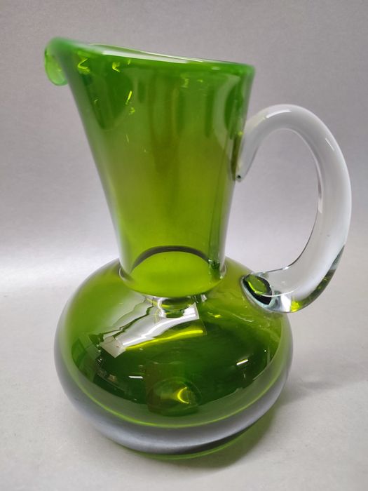 Dzbanek Ząbkowice Fiedorowicz butelkowa zieleń PRL