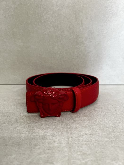 Червоний ремінь Versace версачи