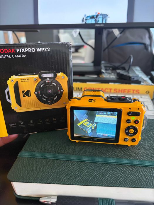 Kodak PIXPRO WPZ2 amarela — Câmara digital com caixa