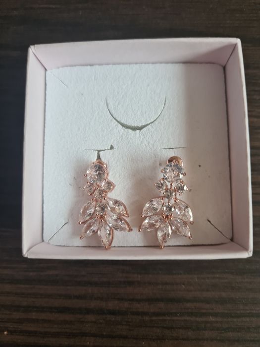 Kolczyki ślubne Almeria Rose Gold