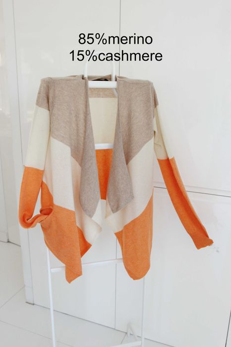 85%merino 15%kaszmir bez wad, M