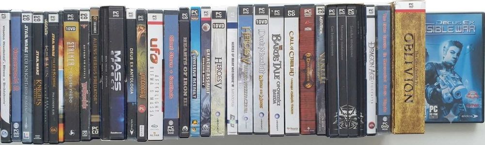 ZestawGry PC RPG FPP Deus Ex Star Wars Wiedzmin Heroes Mass Effect Vampire