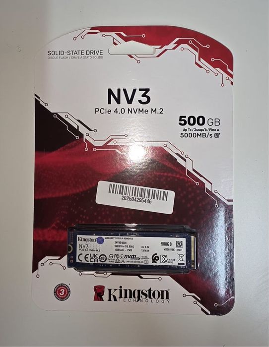 ssd KINGSTON NV3 500GB - Novo