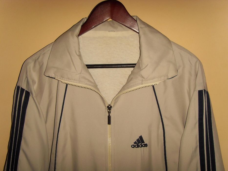 Bluza Sportowa, „ADIDAS”, Jasno Szara =WROCŁAW=