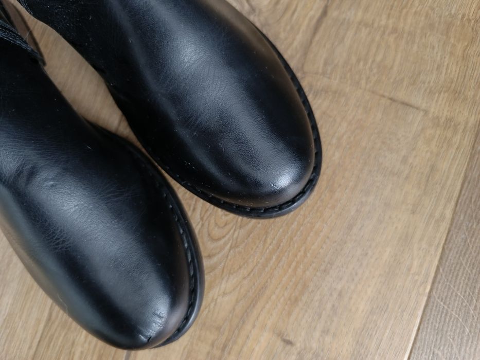 Kozaki czarne damskie skórzane Lasocki 36