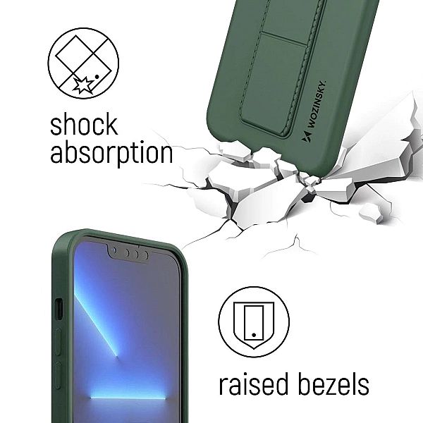 Wozinsky Kickstand Case silikonowe etui z podstawką iPhone 12 Pro Max
