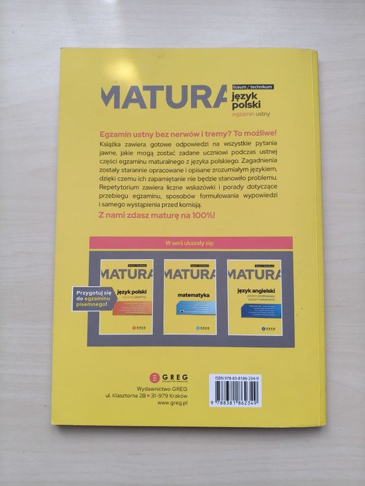 Matura ustna GREG opracowanie pytań jawnych