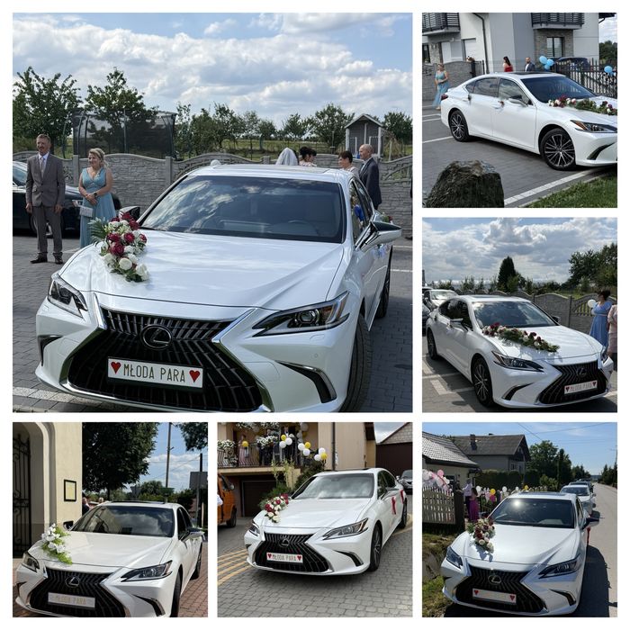 Auto do ślubu piękny Leksus es 300 h