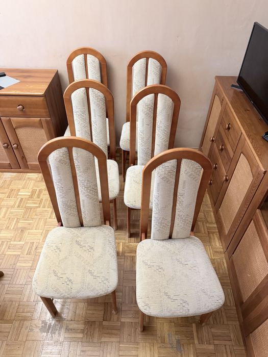 6 krzeseł komplet salon