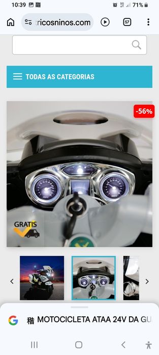 Motocicleta ATAA 24v da Guarda Civil