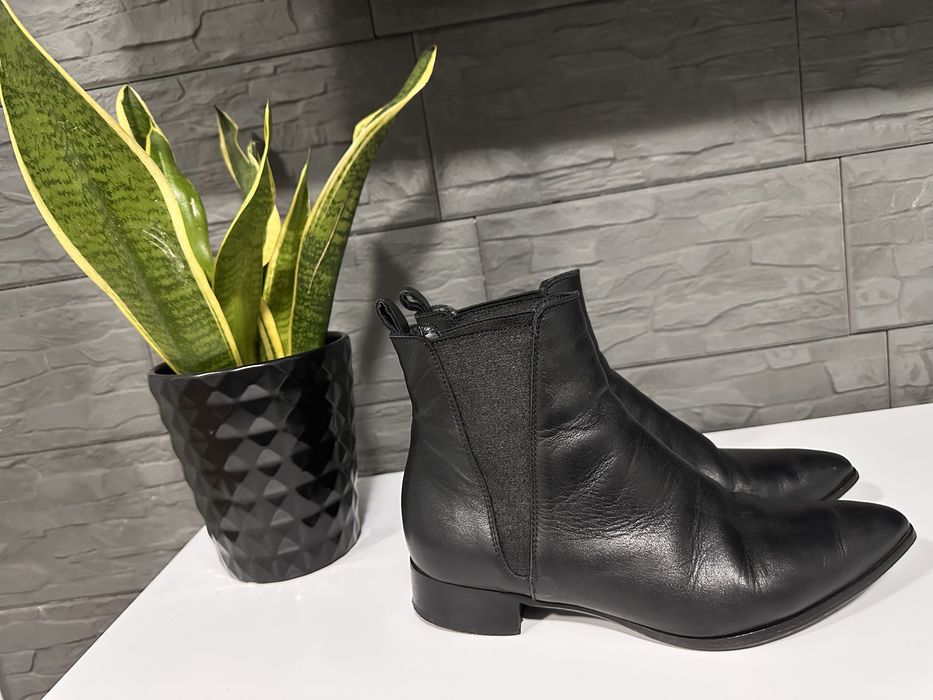 Skórzane Botki Venezia