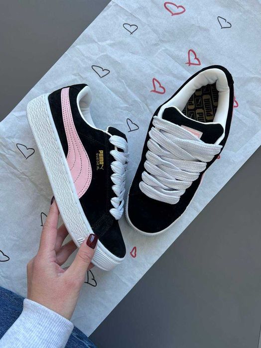 !SALE! Puma Suede XL Black/Pink 36 37 38 39 40 41 42 43 44 45 пума хл