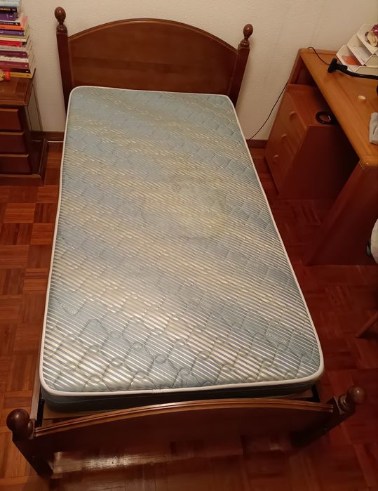 Cama individual cerne + Colchão