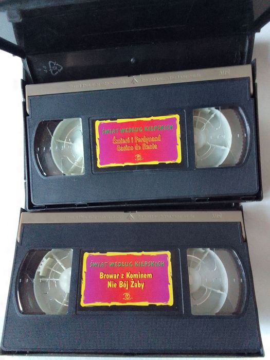 Kasety VHS Świat według Kiepskich dla kolekcjonerów