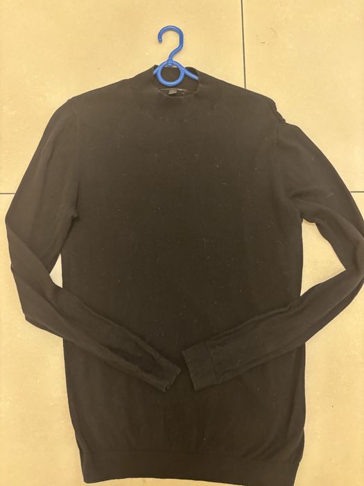 Czarny bawelniany polgolf meski asosa uniwersalny