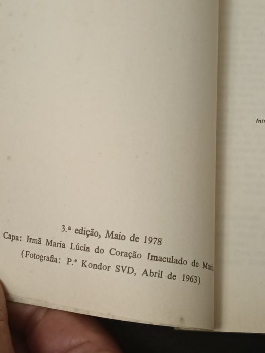 Livro Memórias da Irmã Lúcia de 1978