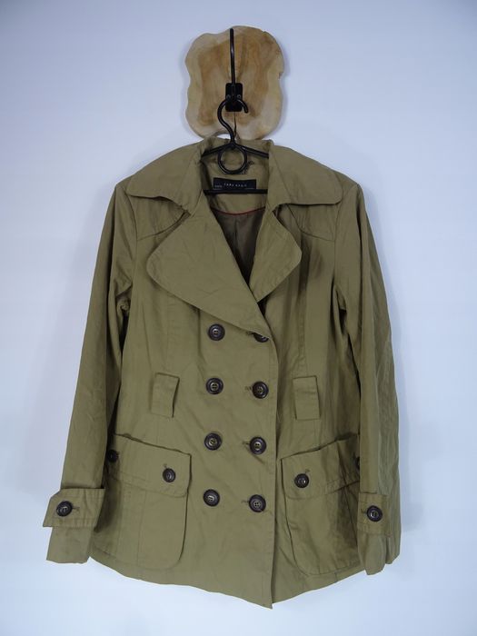 Płaszcz Zara dwurzędowy XL 42 14 trencz