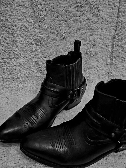 Черевики indie sleeze казаки hedi boy archive boots архив чорні