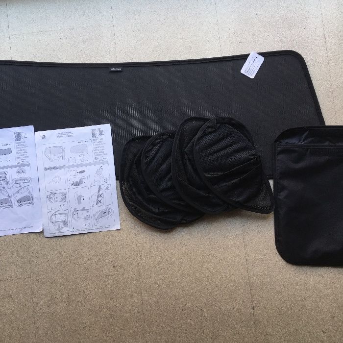 Conjunto de 3 Protetores solares para traseira de Golf, Volkswagen