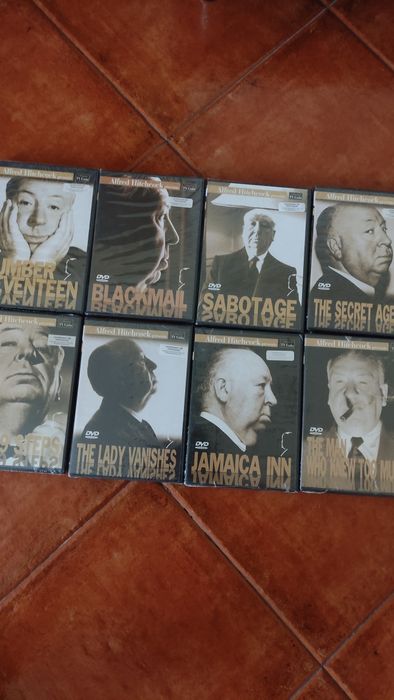 Coleção 8 DVDs Alfred Hitchcock NOVA