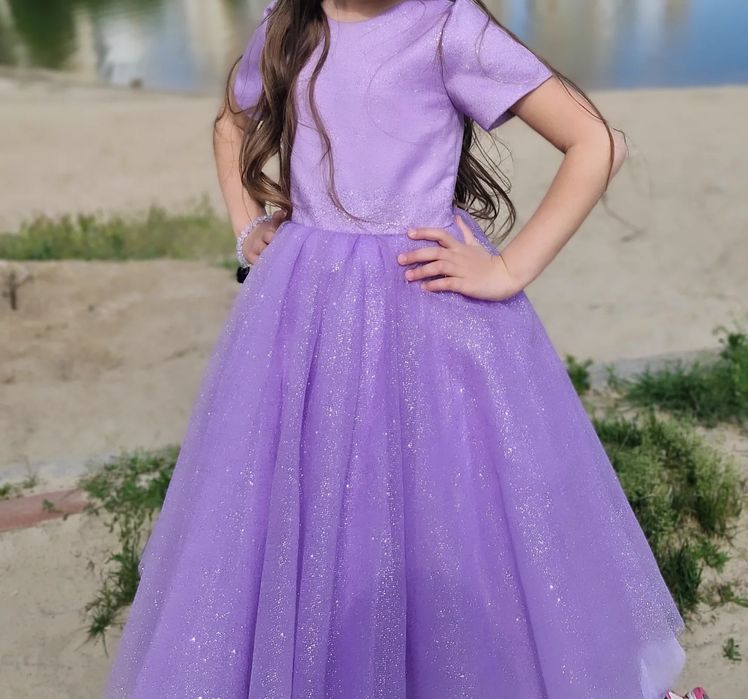 Блискуча сукня на випуск Випускний з садочка 120-134 см Платье