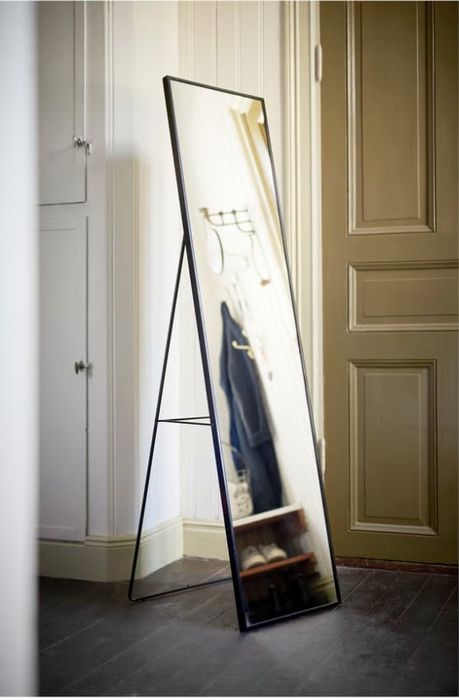 Lustro stojące, czarna rama, 40*167 cm, odbiór własny