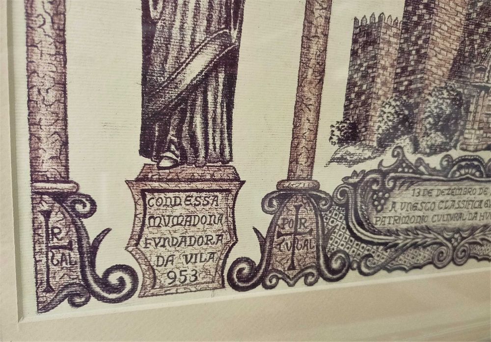 Gravura Guimarães Património Cultural Humanidade