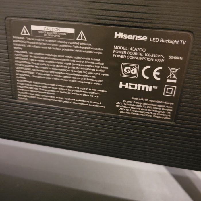 Smart TV hisense 40'